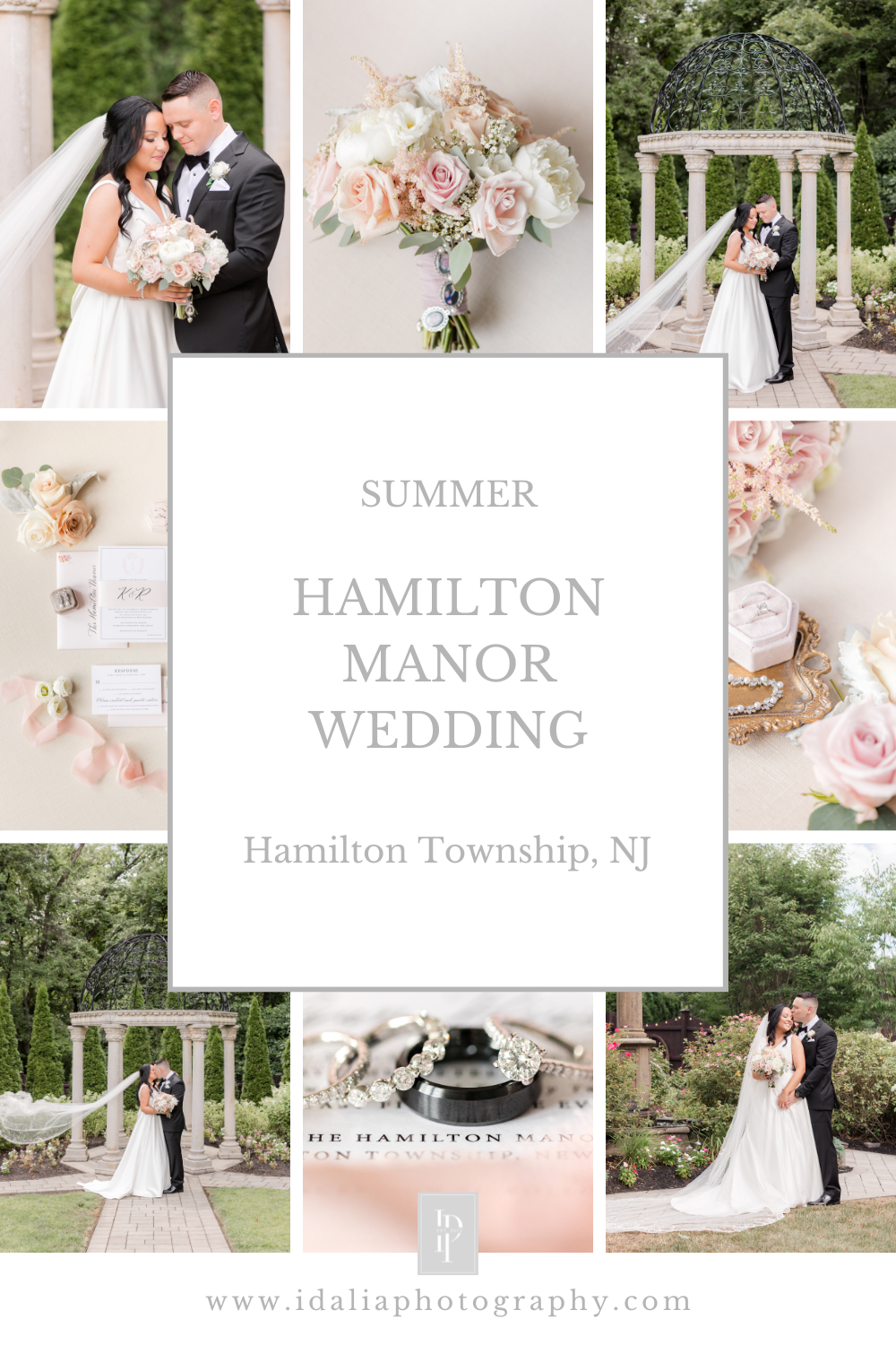 Hamilton Manor Wedding with rustic wedding details photographed by NJ wedding photographer Idalia Photography