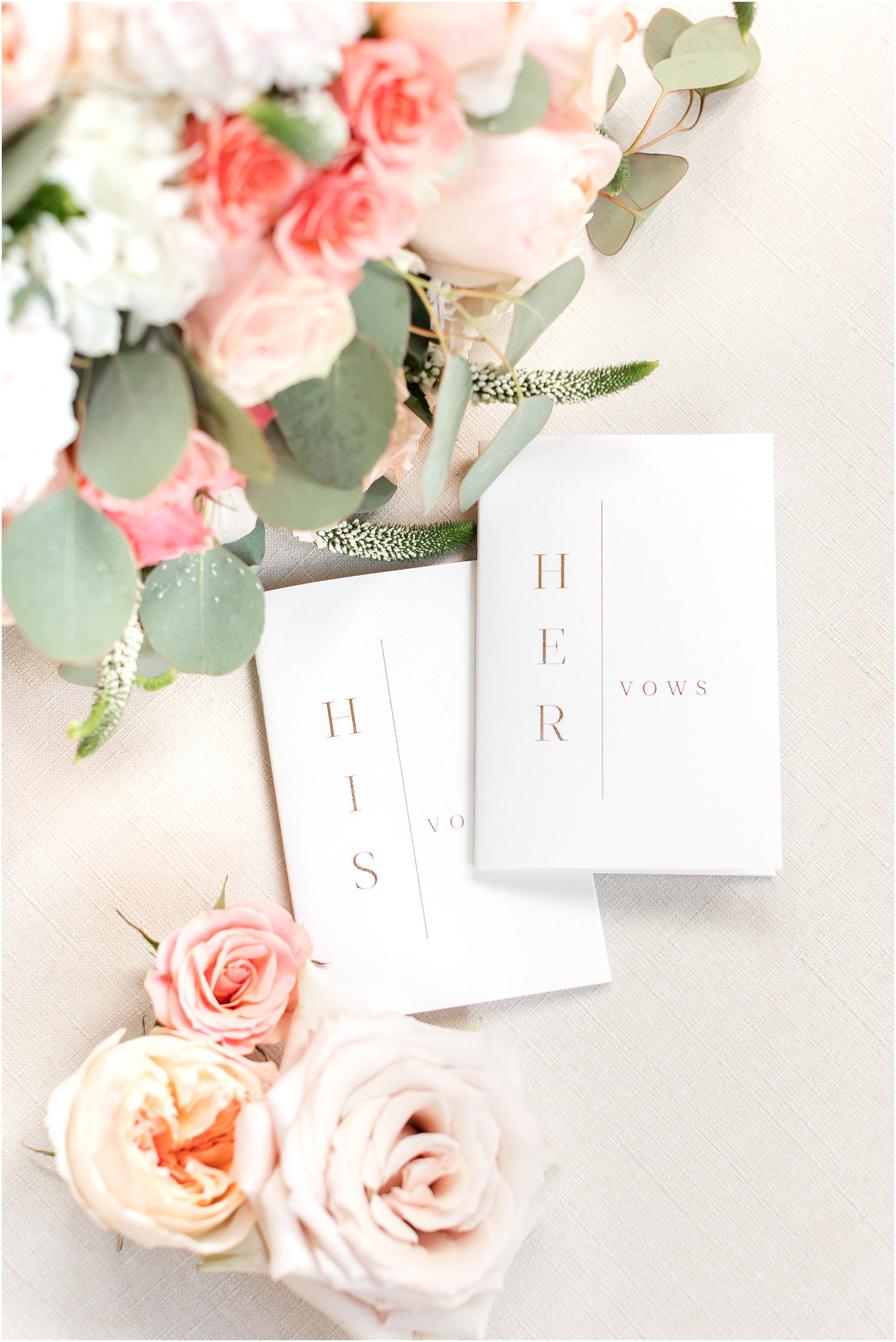 vow booklets for Indian Trail Club wedding