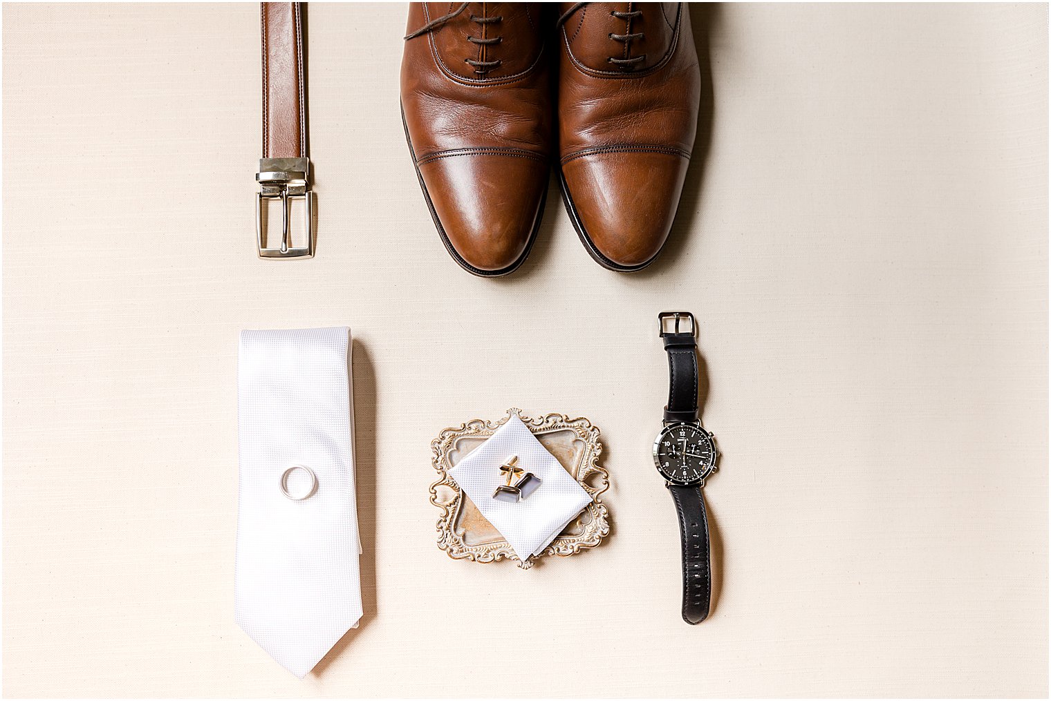 groom's details for NJ wedding day