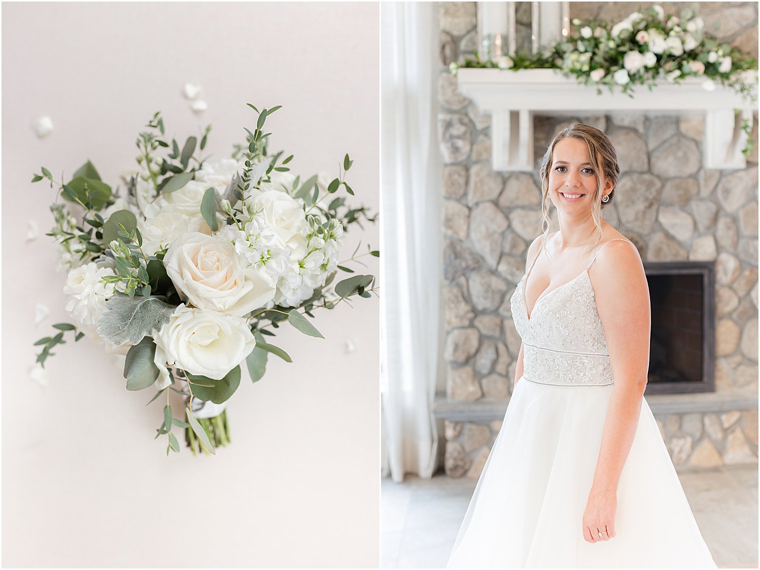 bride prepares for ndian Trail Club wedding