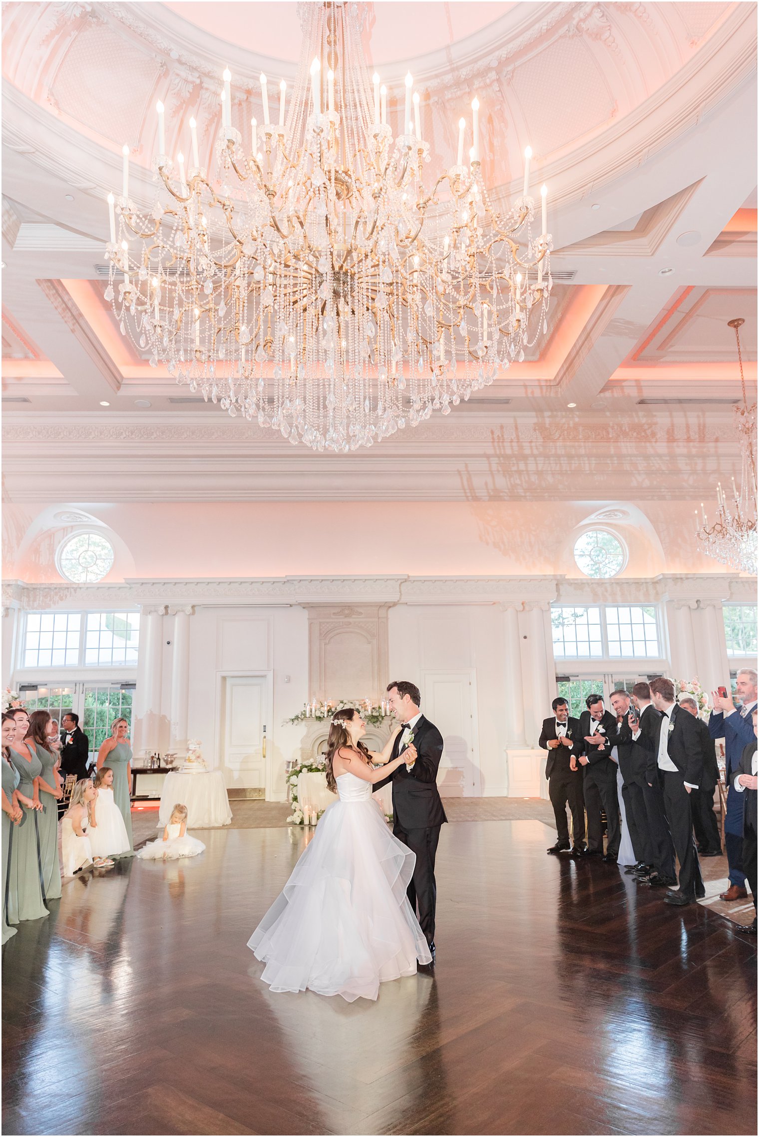 bride and groom have first dance at Park Chateau Estate