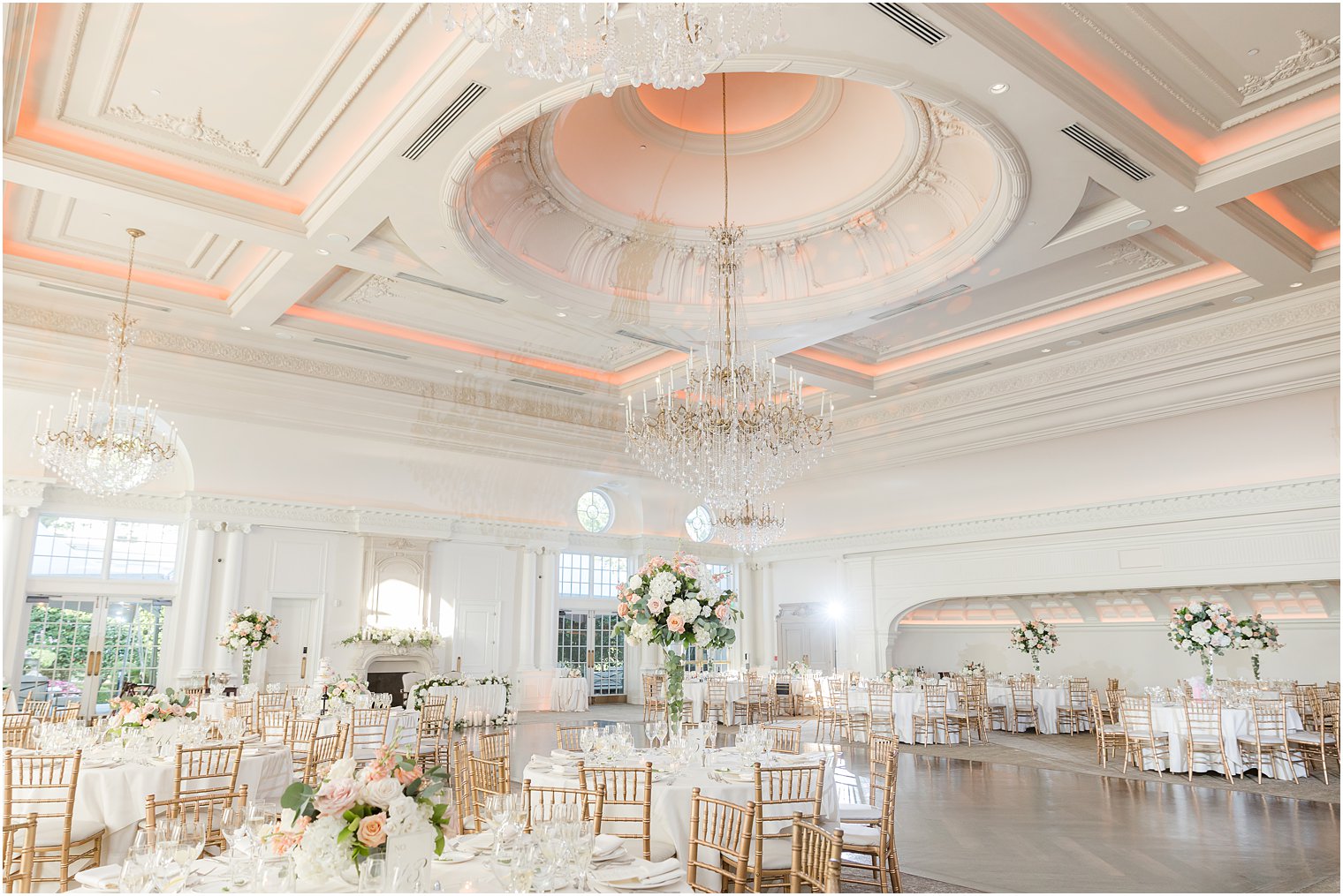 Park Chateau Estate wedding reception in ballroom