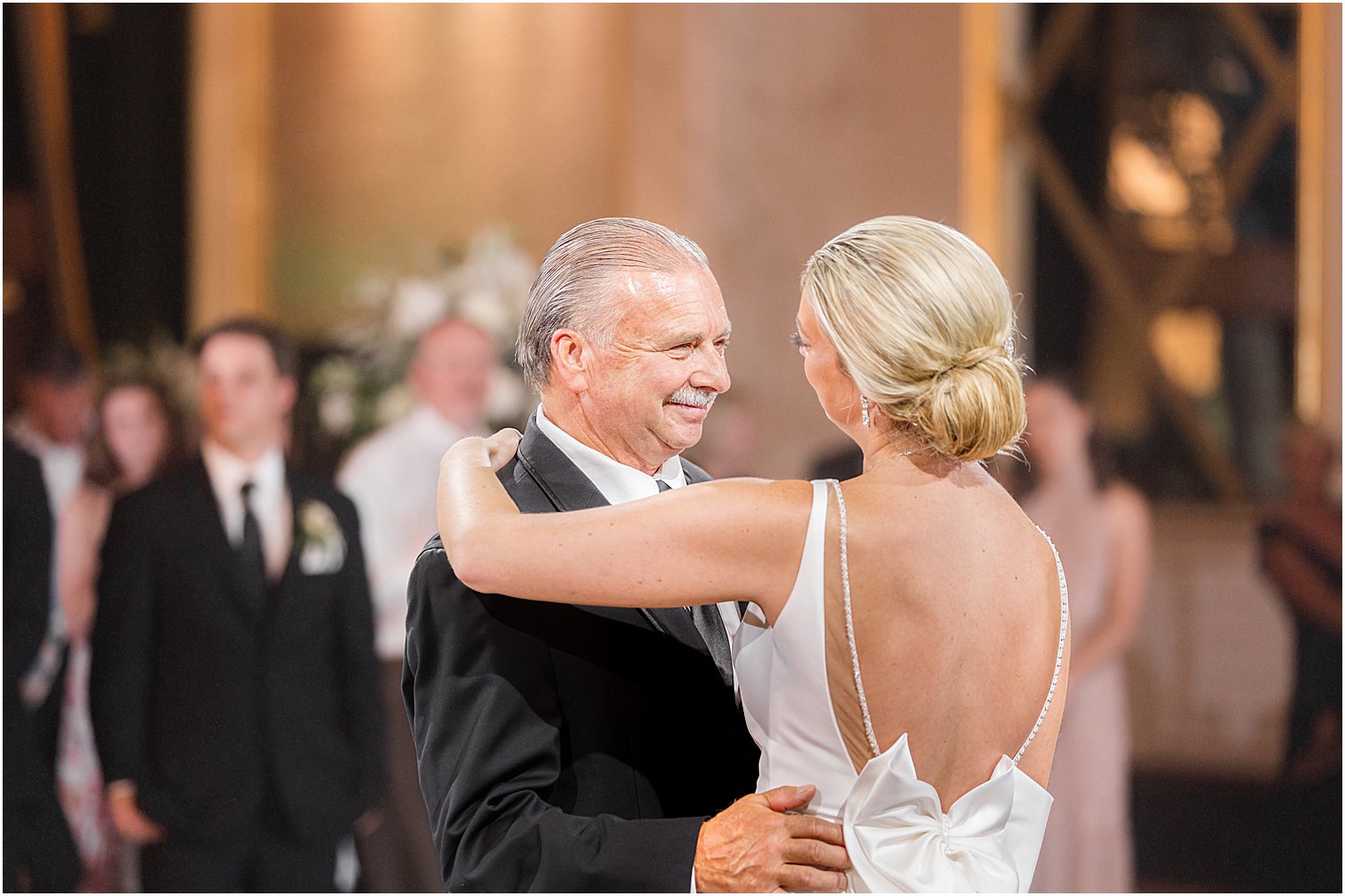 bride dances with father during Shadowbrook NJ wedding reception