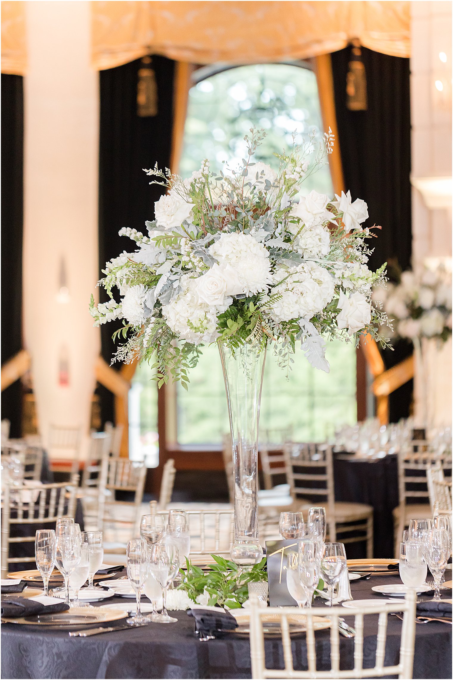 tall white floral centerpieces in New Jersey