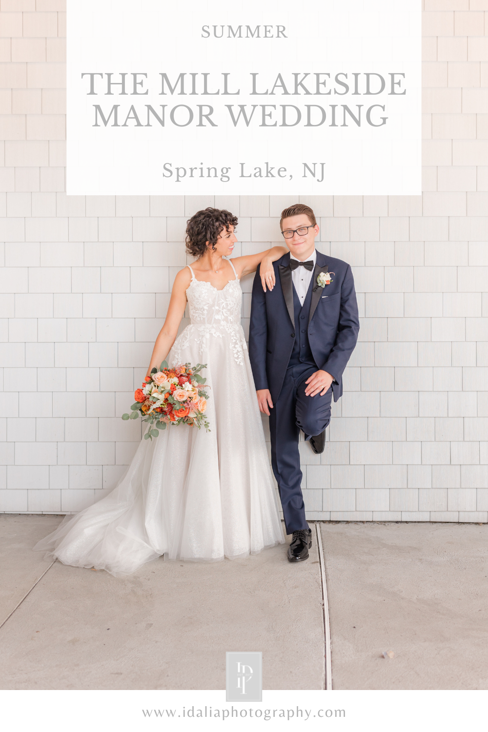 The Mill Lakeside Manor wedding with citrus inspired details photographed by NJ wedding photographer Idalia Photography