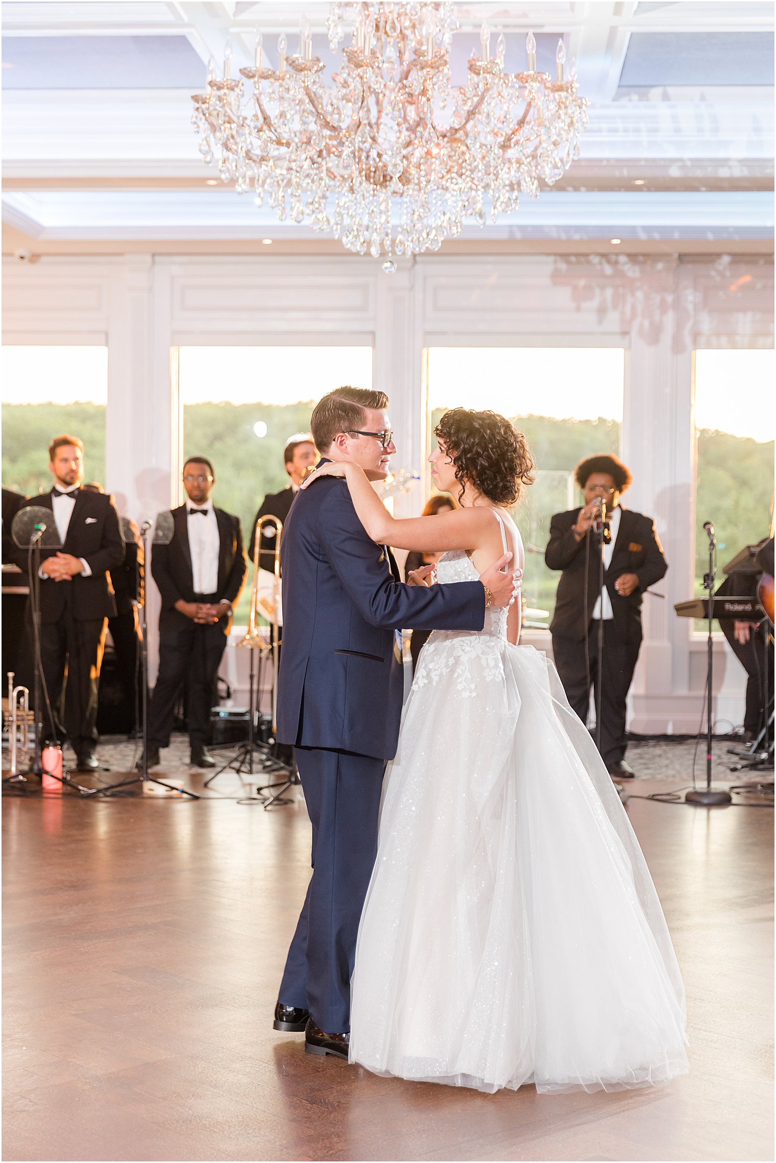 newlyweds dance during Spring Lake NJ wedding reception