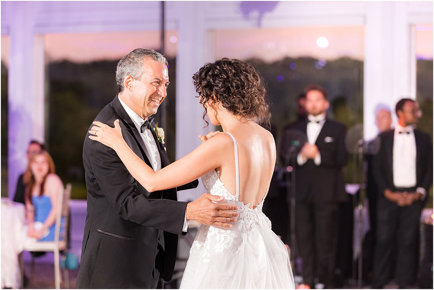 bride dances with dad during Spring Lake NJ wedding reception
