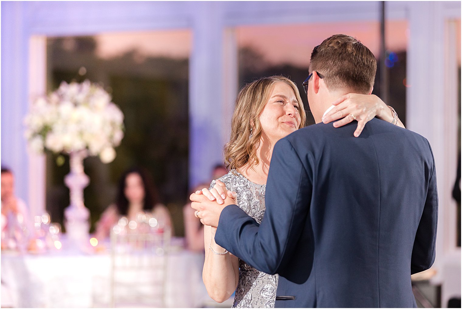 mom and son dance during Spring Lake NJ wedding reception