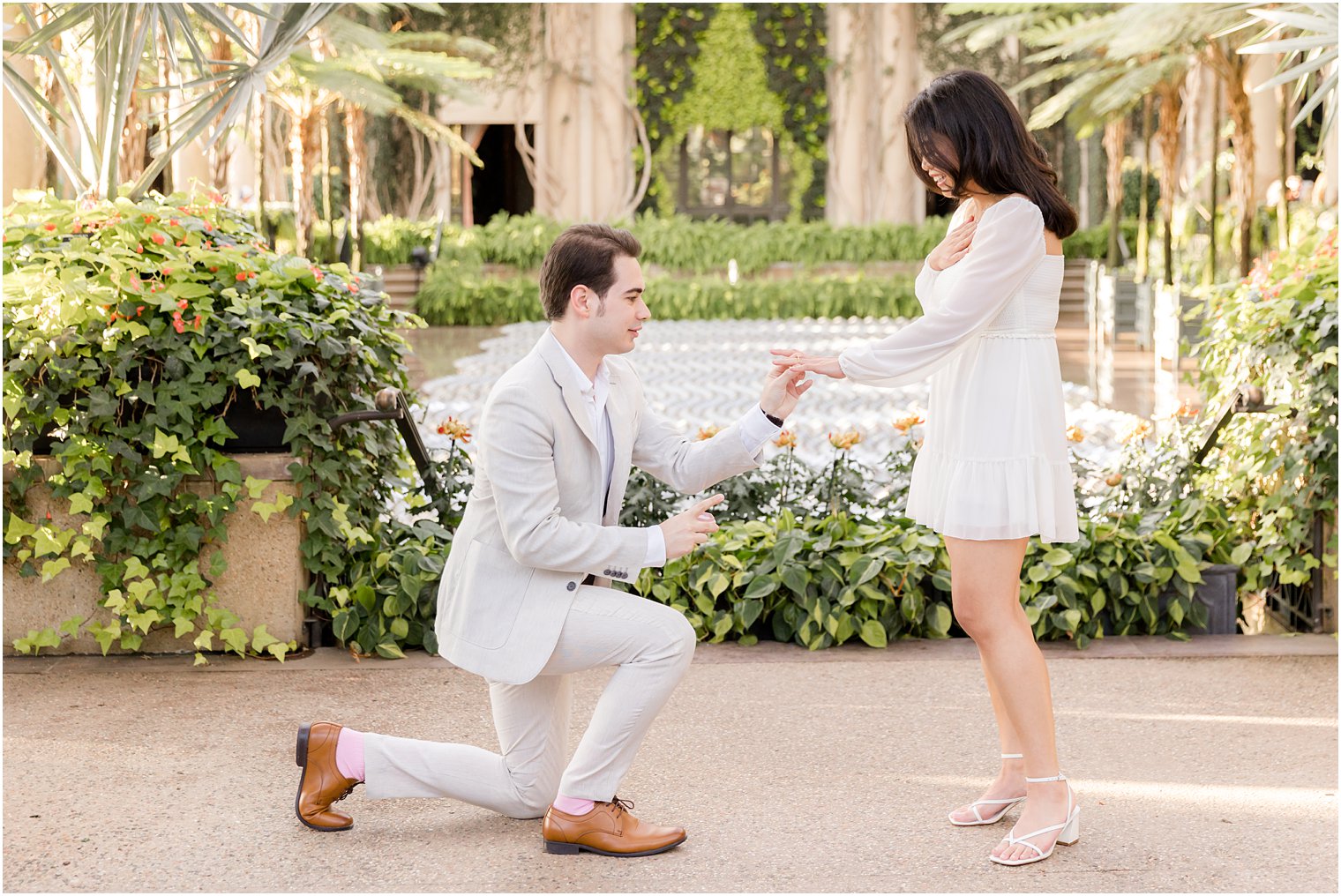 man hands bride ring during proposal in Pennsylvania 