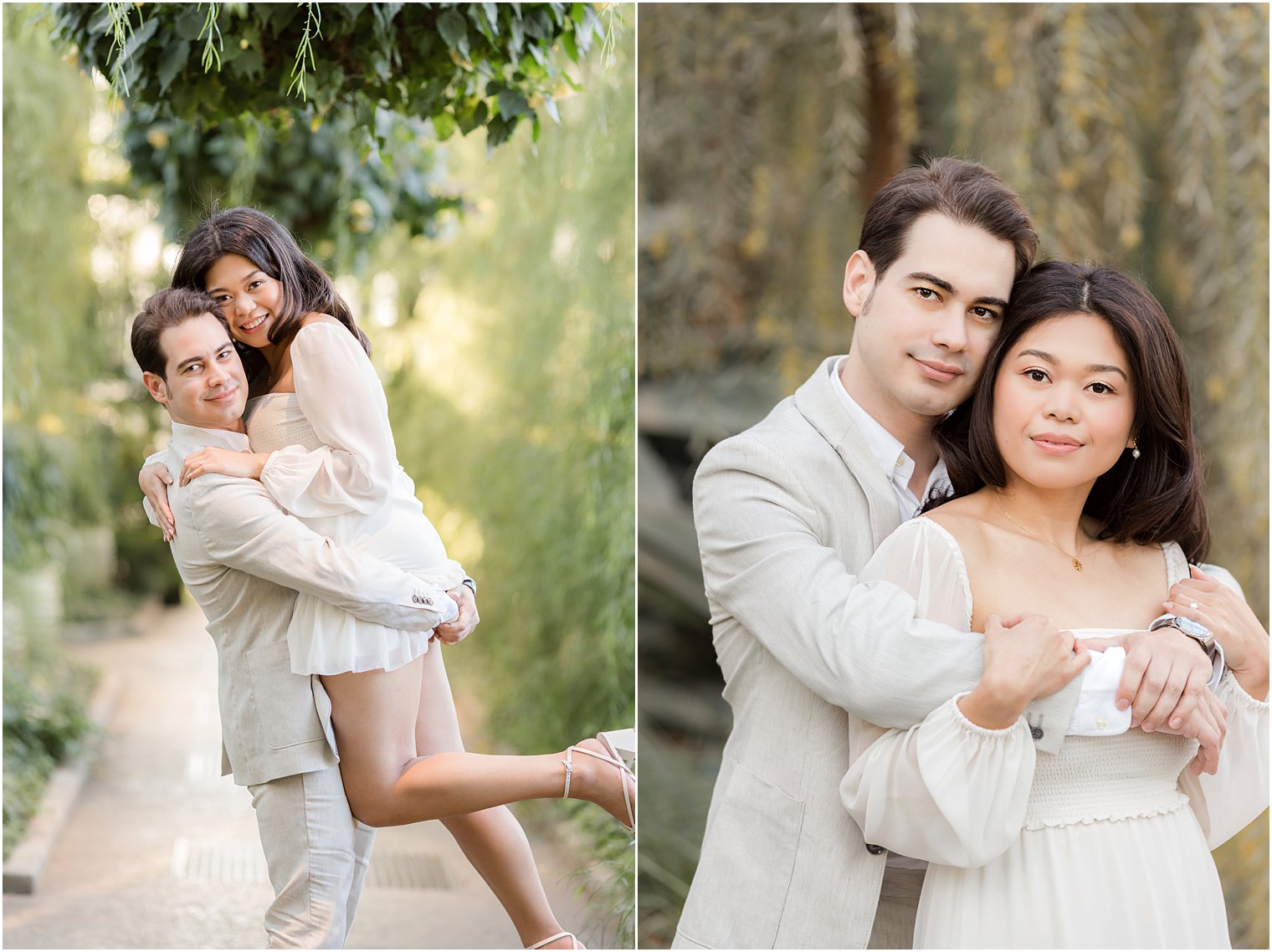 Longwood Gardens proposal portraits in garden