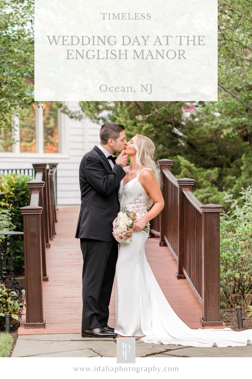 Timeless English Manor wedding day with rose gold and champagne details in New Jersey photographed by Idalia Photography Associate Team