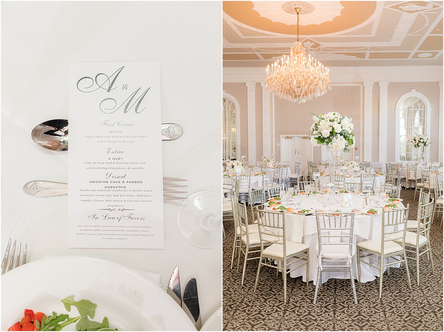 place settings for fall wedding reception at the Berkeley Oceanfront Hotel