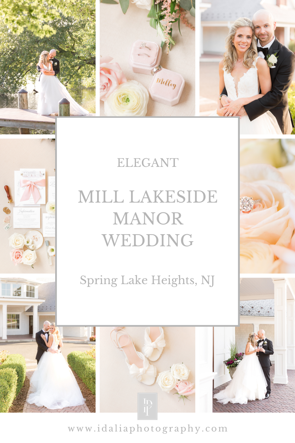 Elegant fall wedding at The Mill Lakeside Manor in New Jersey photographed by NJ wedding photographer Idalia Photography.