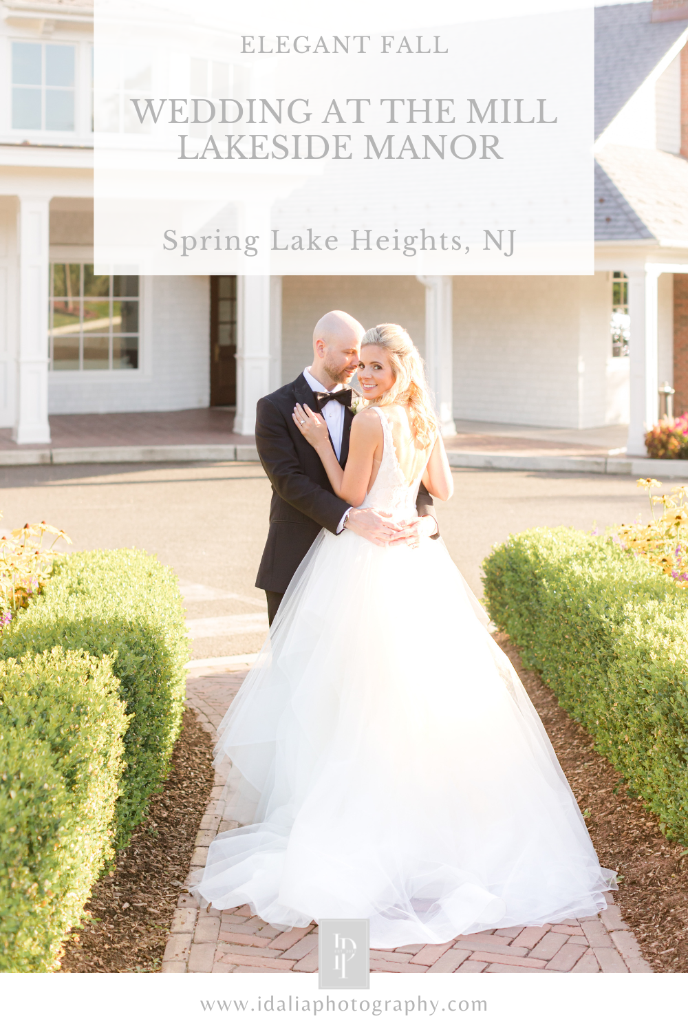 Elegant fall wedding at The Mill Lakeside Manor in New Jersey photographed by NJ wedding photographer Idalia Photography
