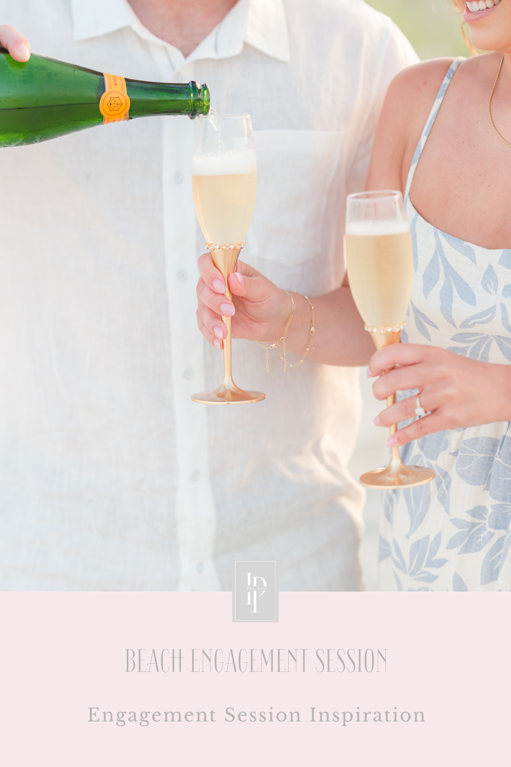 Lavallette Beach Engagement Session in the summer time with New Jersey wedding photographer Idalia Photography's associate team