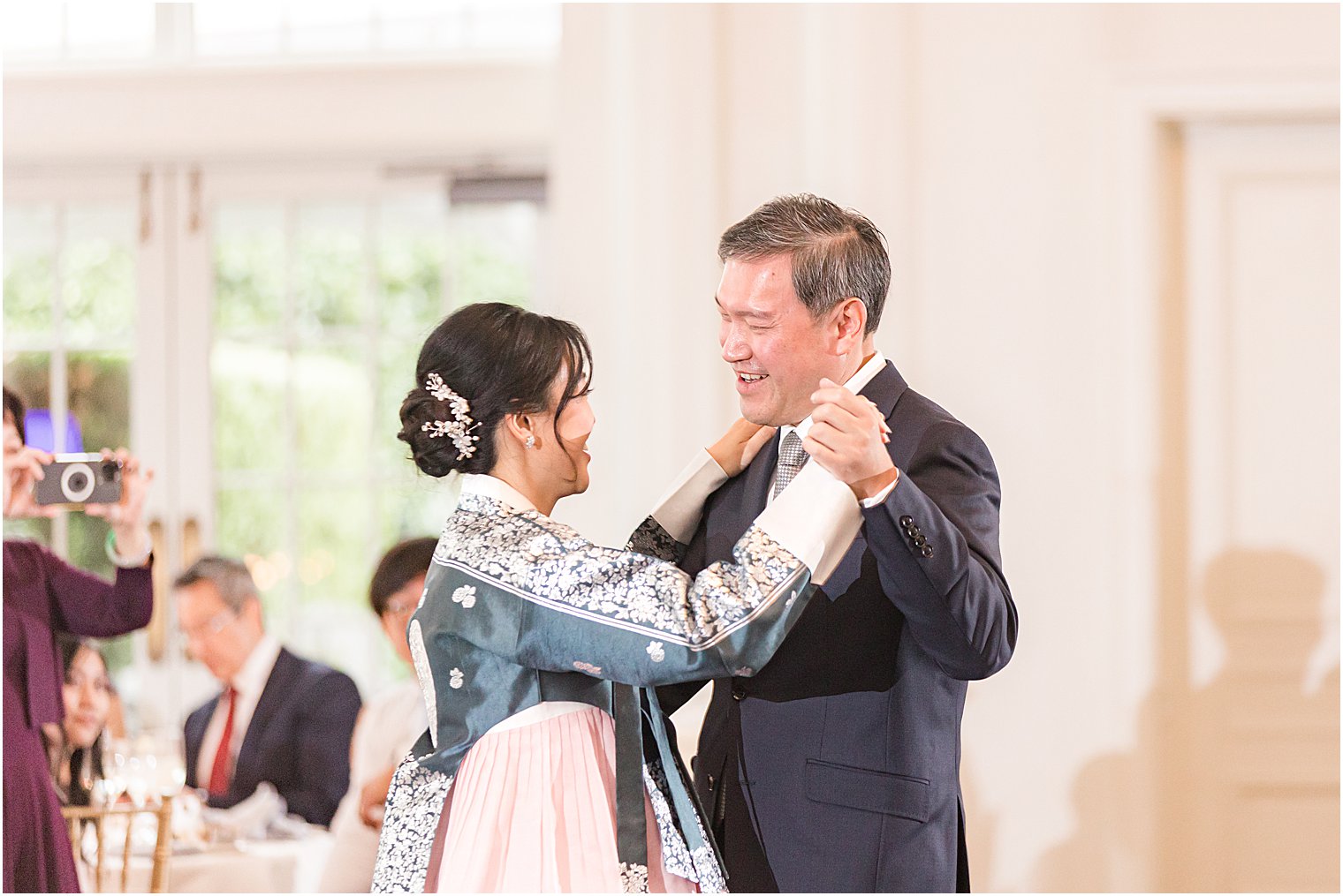 bride dances with dad during NJ wedding reception