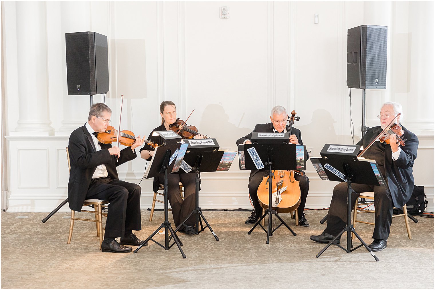 Shrewsbury String Quartet plays on wedding day