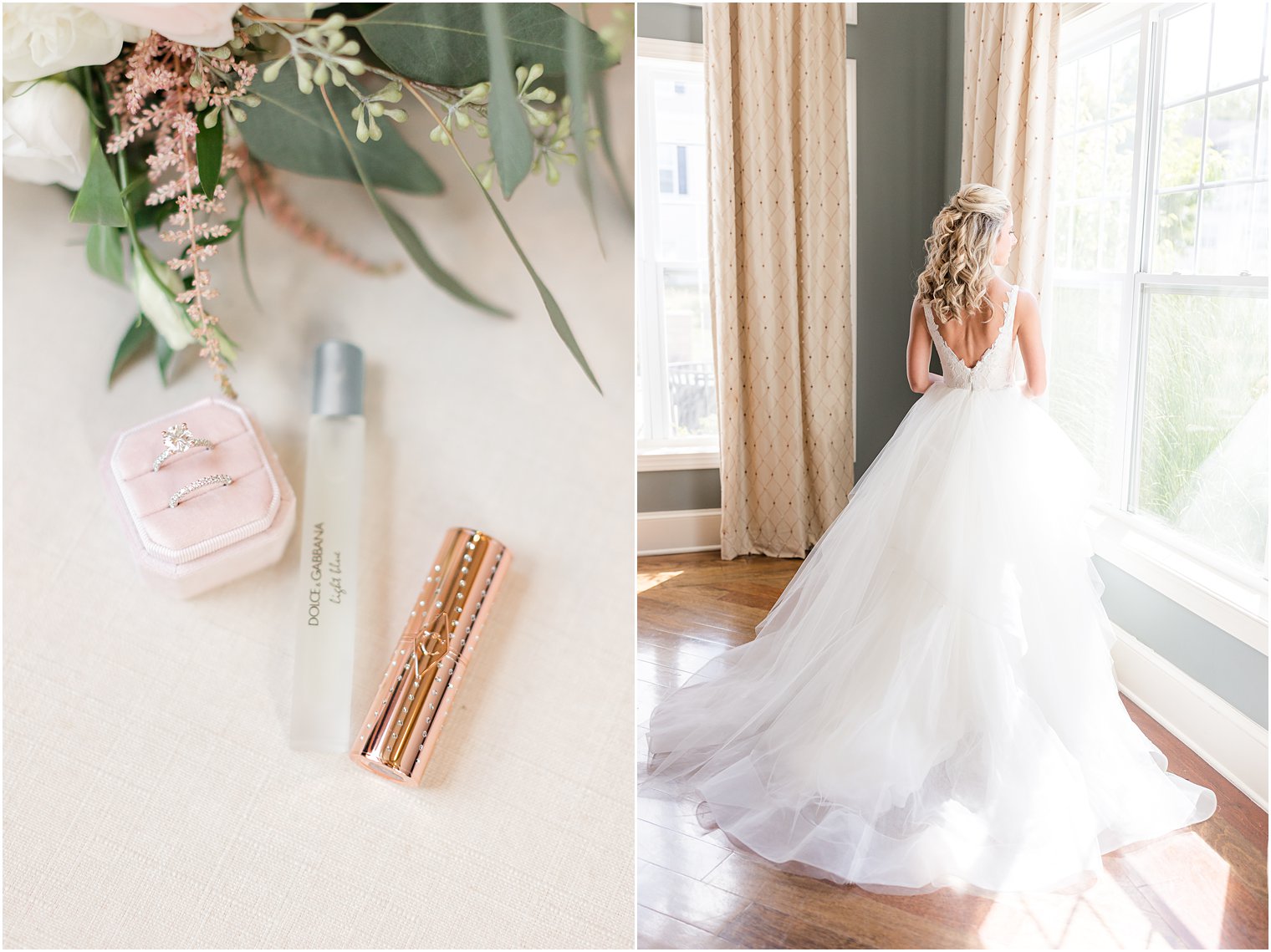 bride prepares for fall wedding at the Mill Lakeside Manor