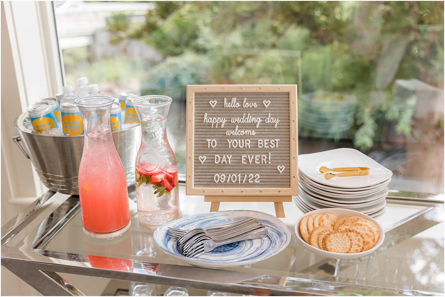 brunch sign by food at The Mill Lakeside Manor