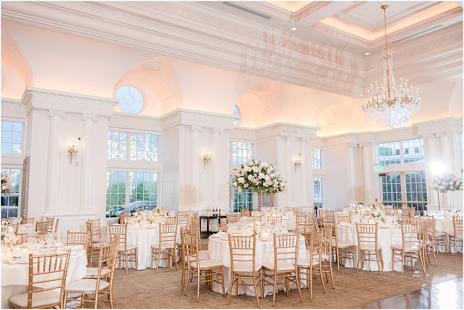 classic spring wedding reception at Park Chateau Estate