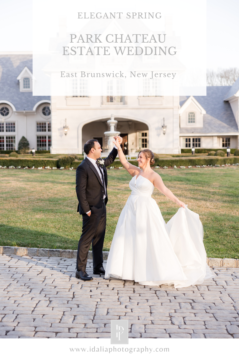 Spring Wedding at Park Chateau Estate with ceremony at Immaculate Conception Chapel with Idalia Photography, NJ wedding photographer