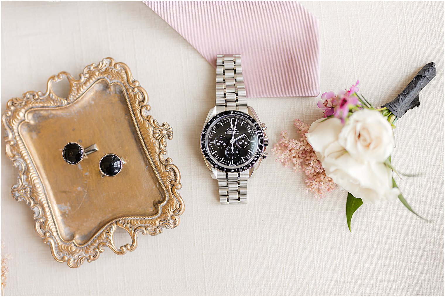 groom's watch and cufflinks at Park Savoy Estate