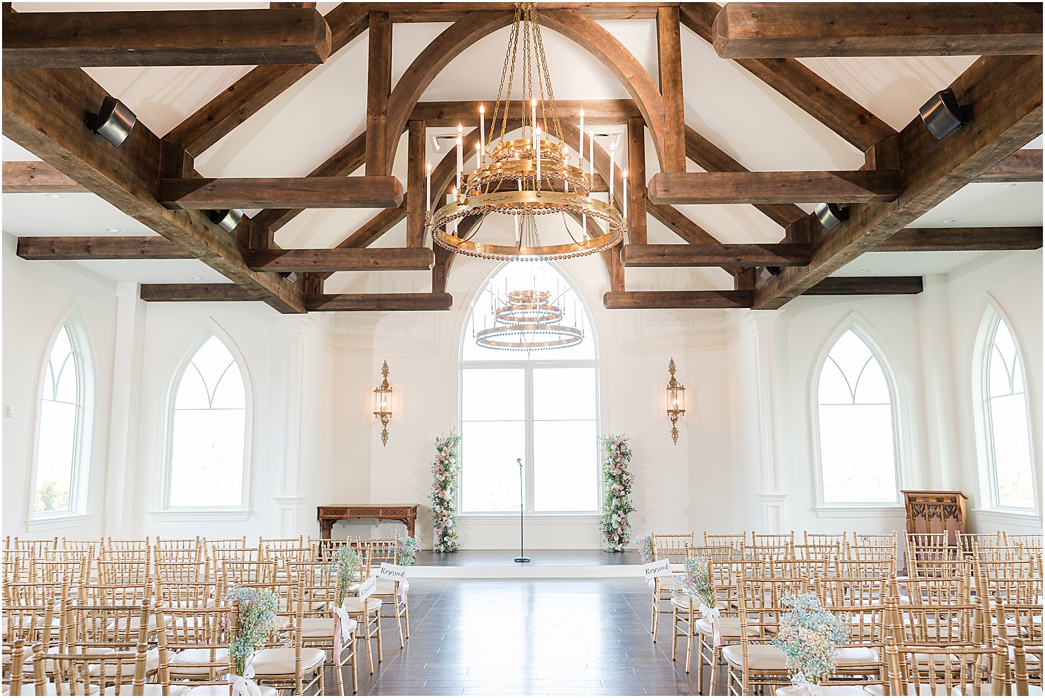 spring time wedding ceremony at Park Savoy Estate chapel 