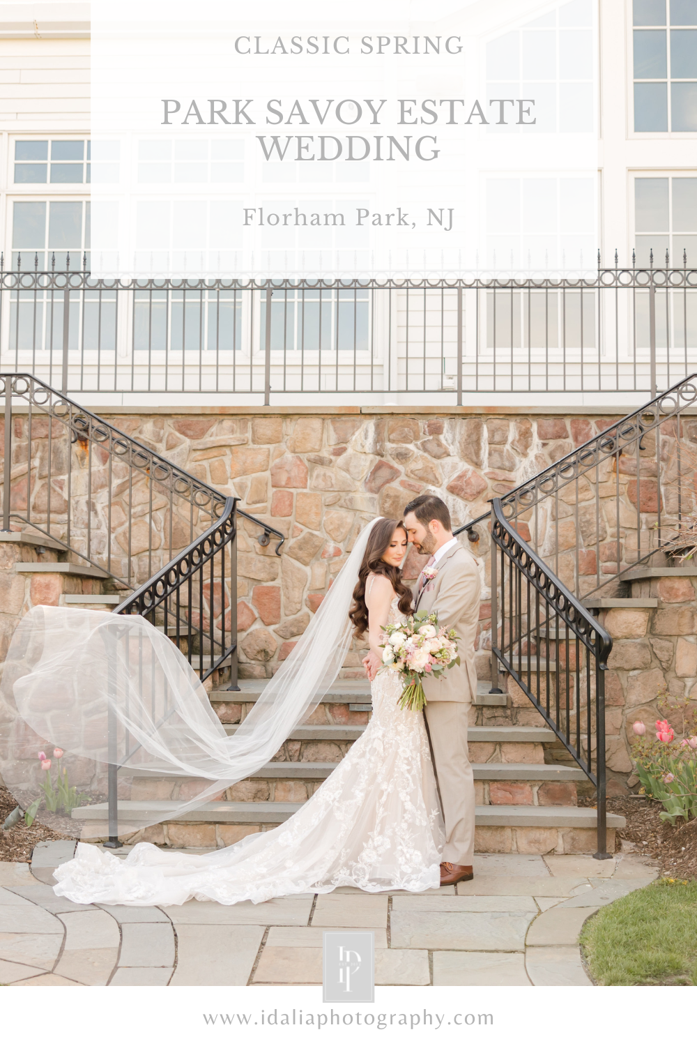 Spring Wedding at Park Savoy Estate with elegant pink and purple details photographed by NJ wedding photographer Idalia Photography