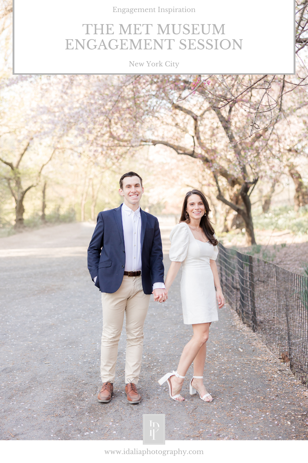 New York City Engagement Session at the MET Museum and Central Park photographed by NJ and NY wedding photographer Idalia Photography
