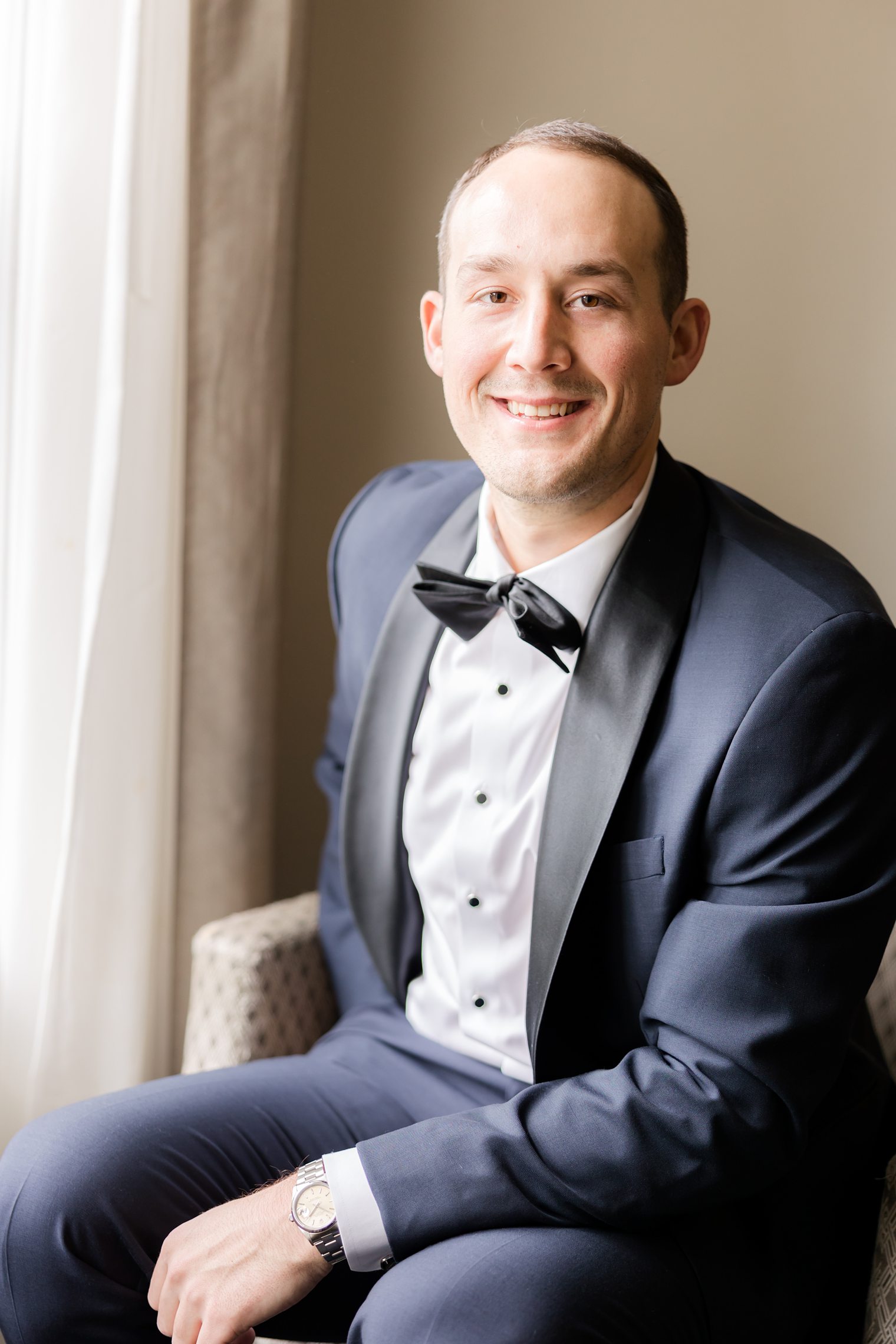 Groom ready for say "I Do" at Indian Trail Club