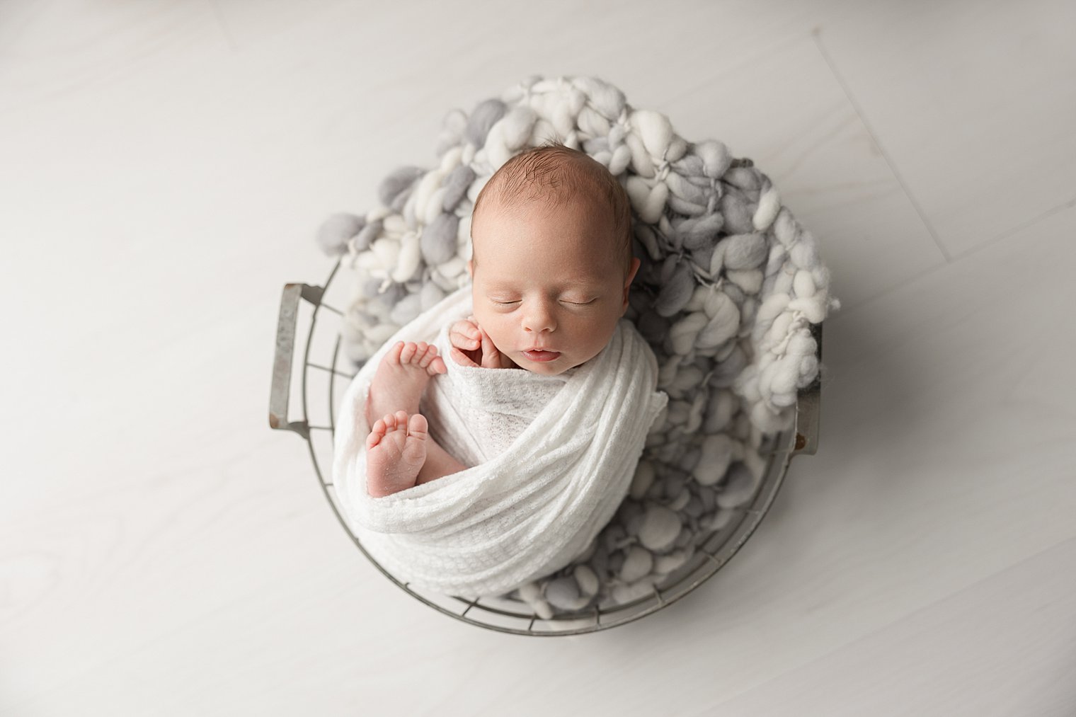 photo of newborn during studio session by Point Pleasant NJ Newborn Photographer Idalia Photography
