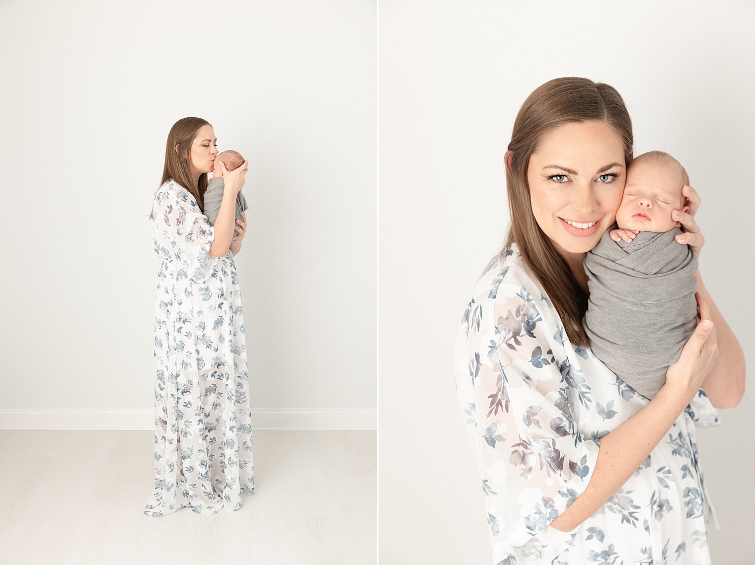 newborn boy and his beautiful mother