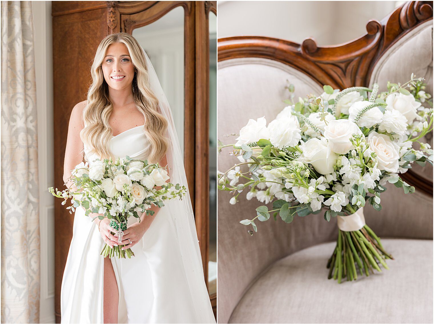 Bride and her bouquet 