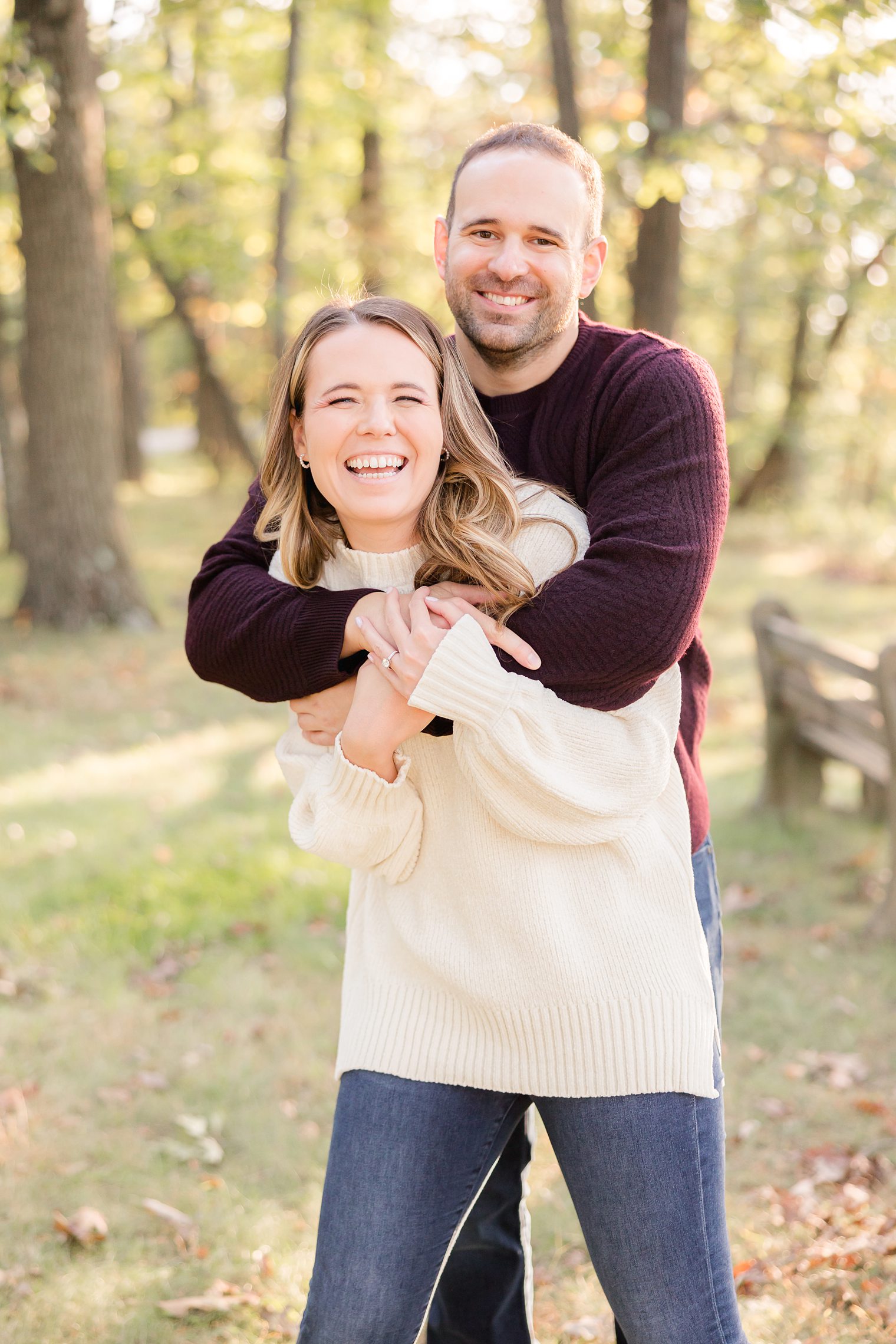 Happy couple, laughing, enjoying 