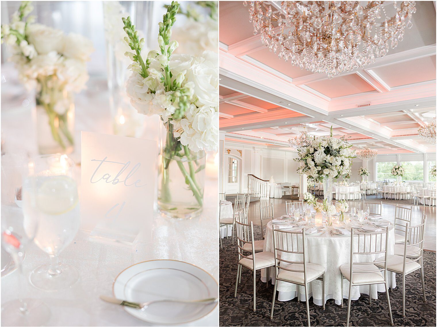 reception wedding tables details