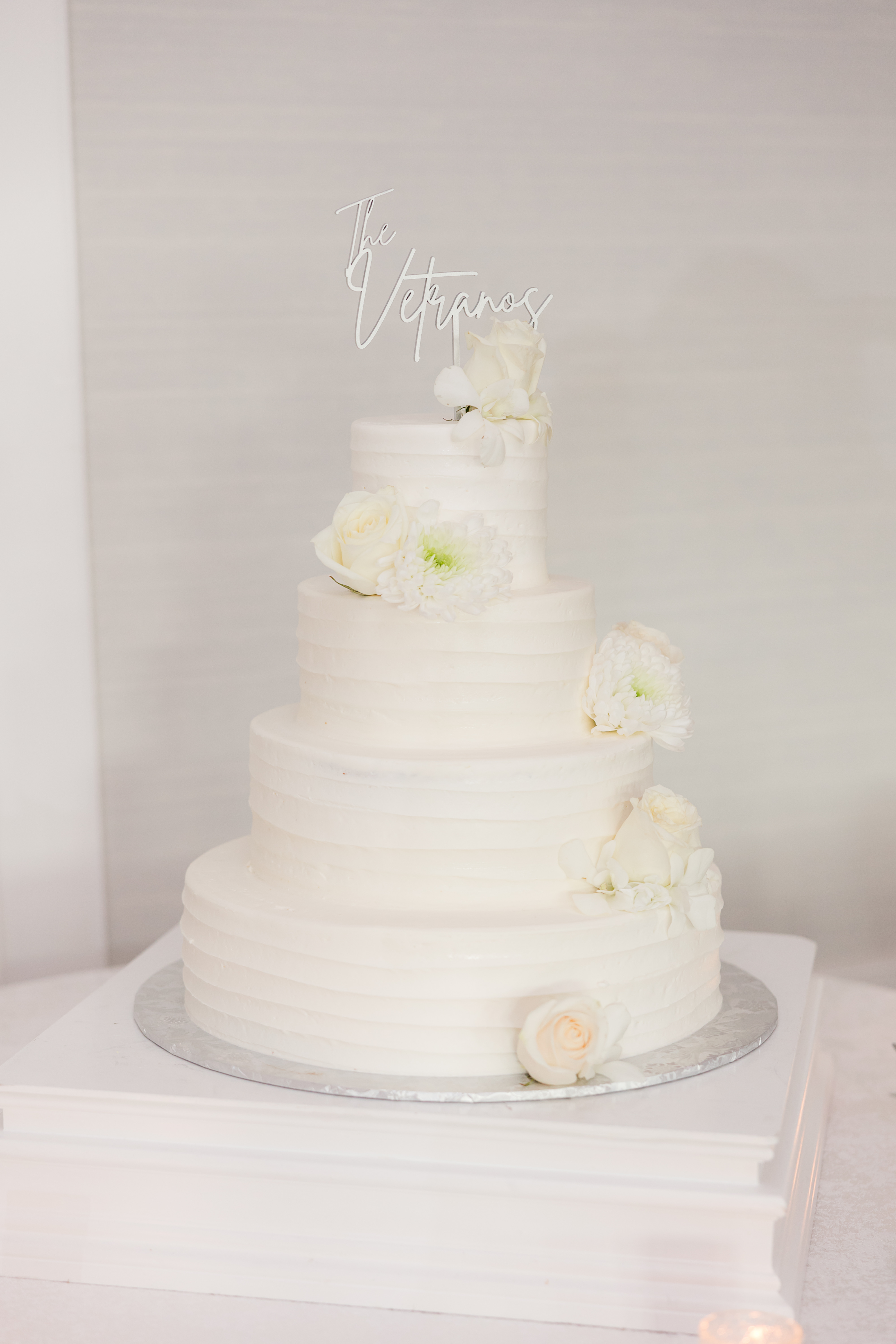 wedding cake details at the mill lakeside manor