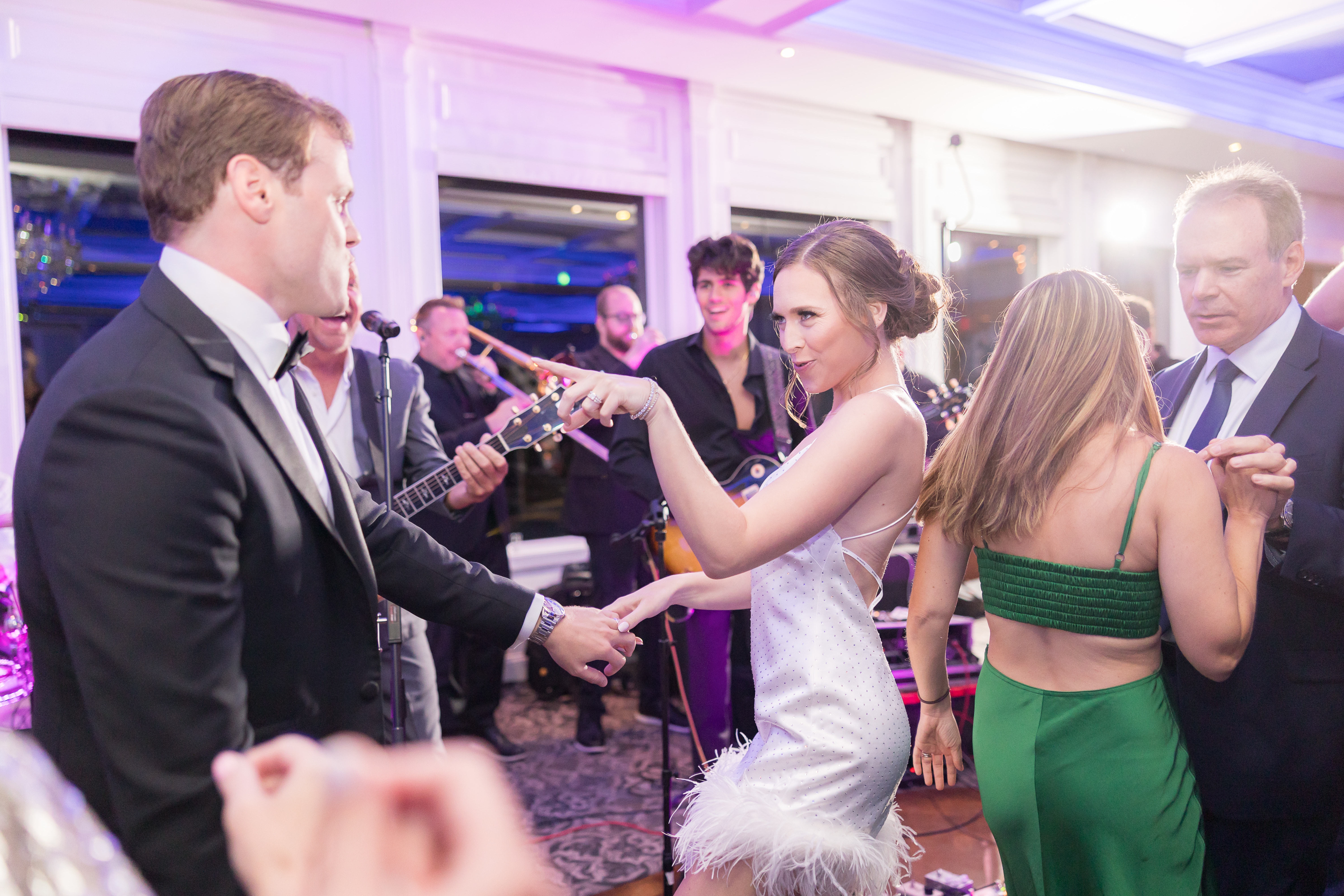 Husband and Wife enjoying the dance floor