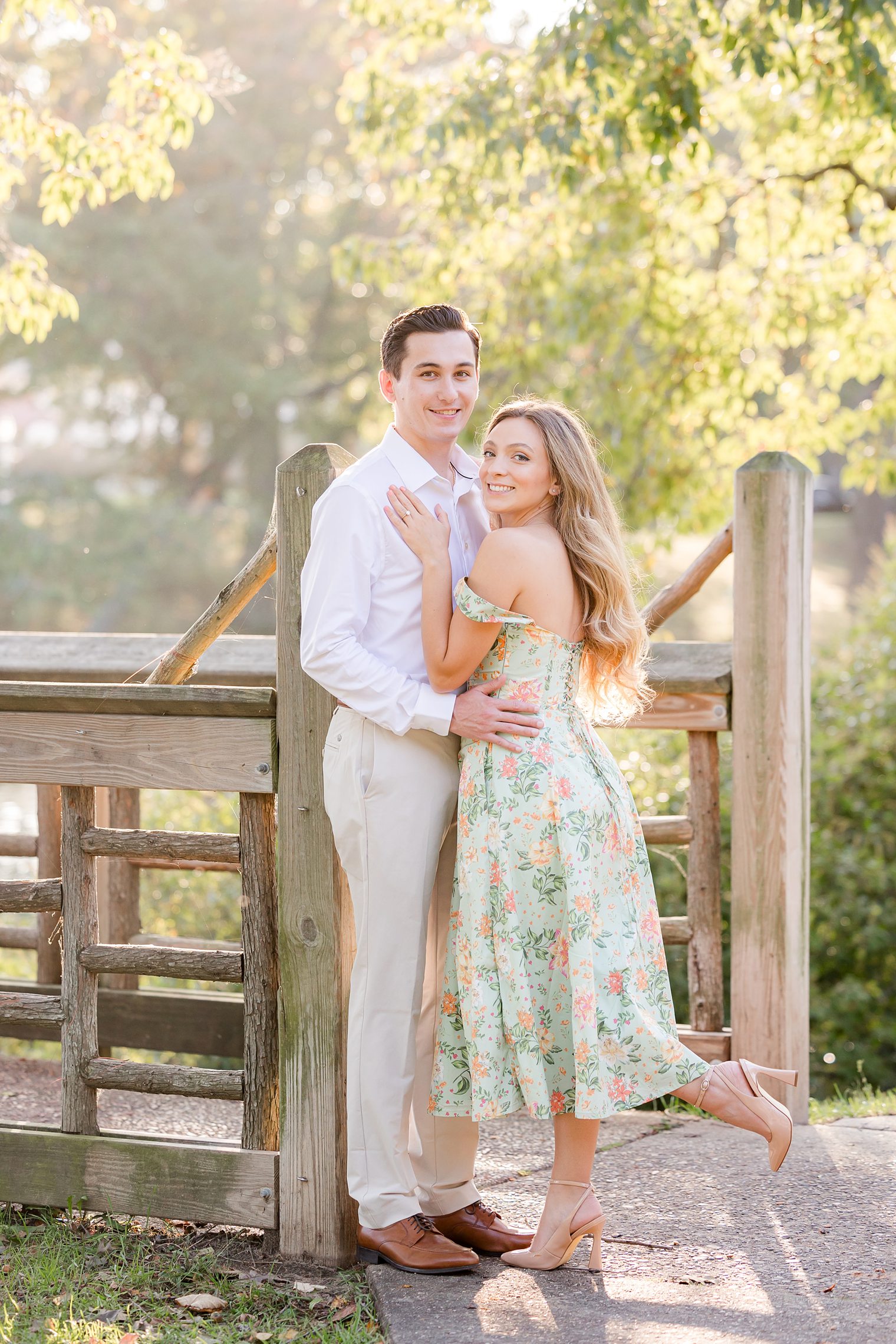 Future Mr and Mrs enjoying their engagement session