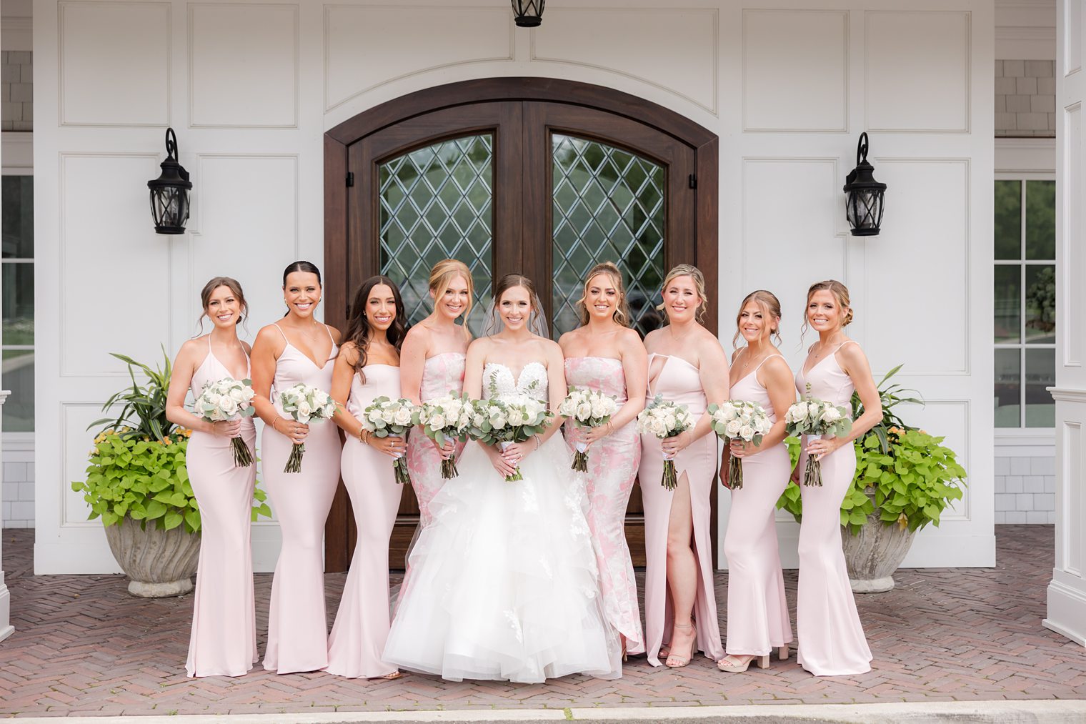 bride and her bridesmaids