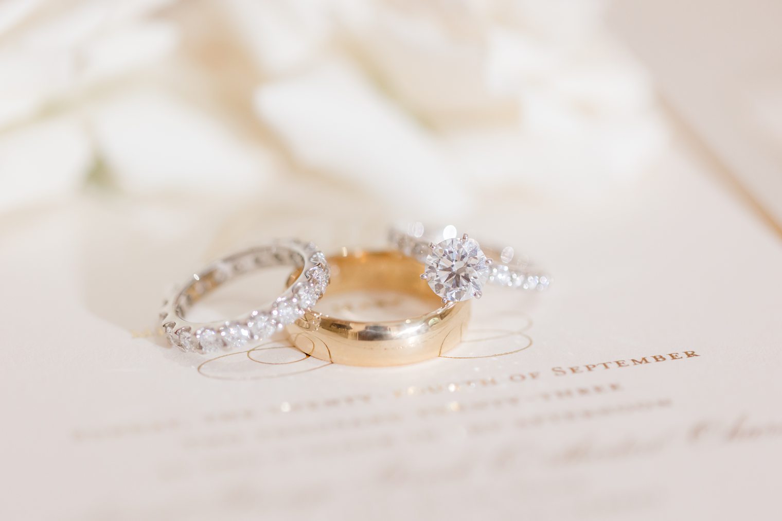 wedding rings detail 