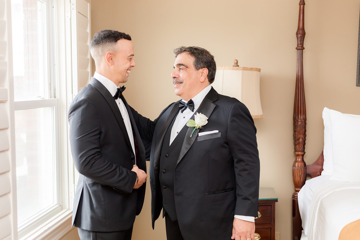 groom and his father 