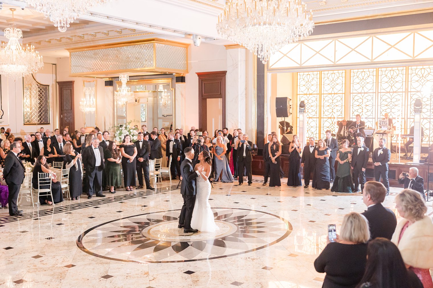 sharing the first dance as husband and wife 