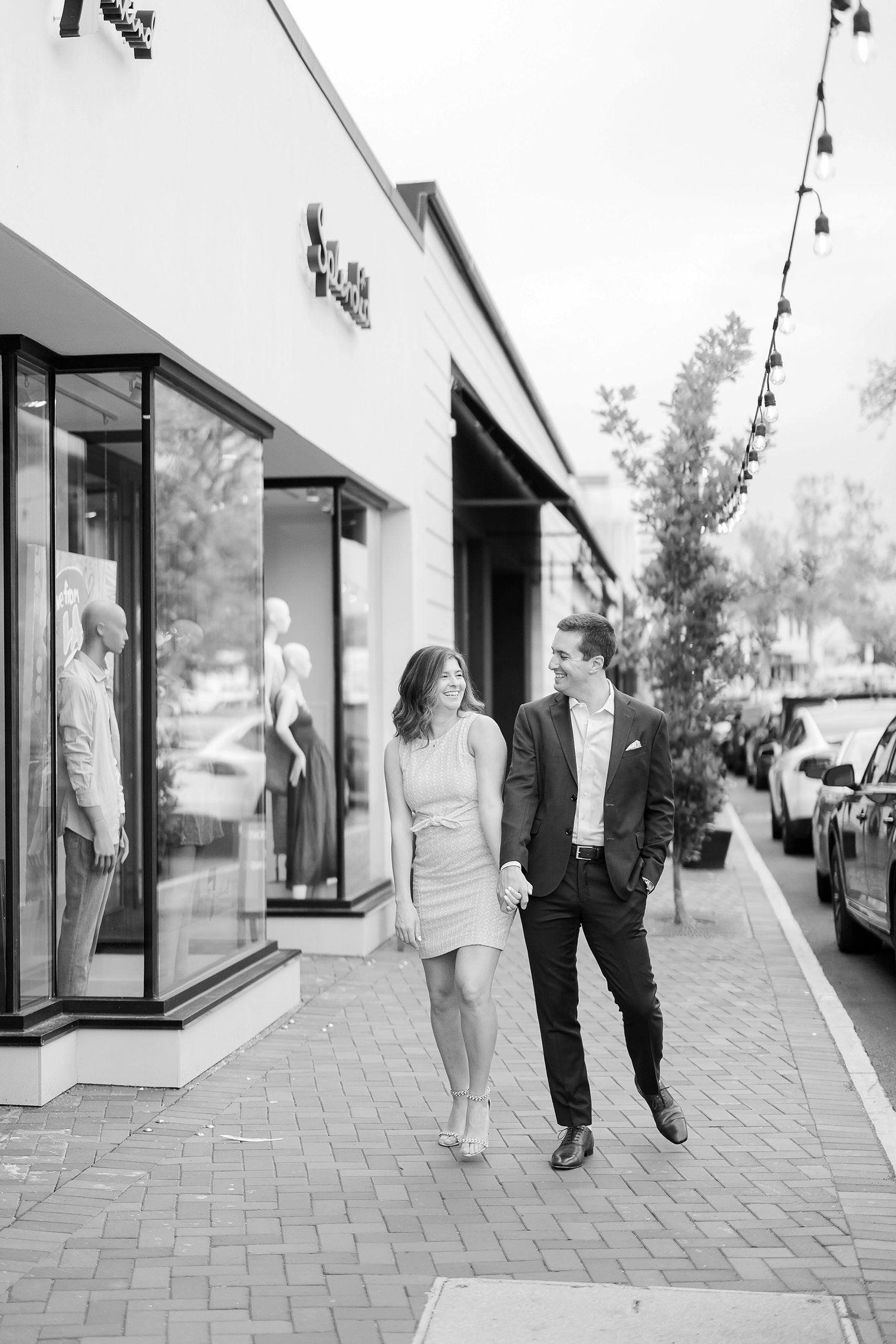 couple enjoying their engagement session