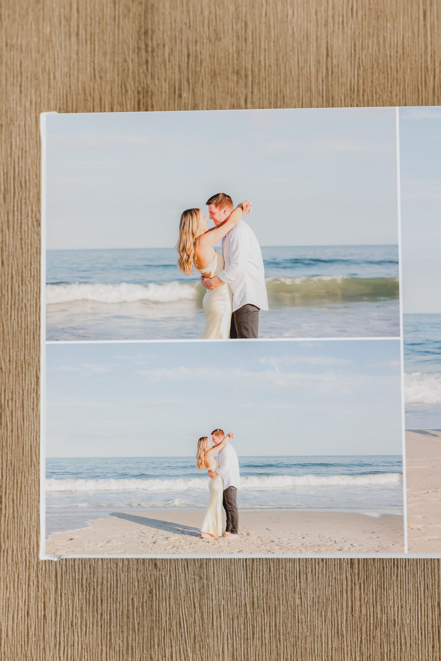 beautiful collage of engagement session 