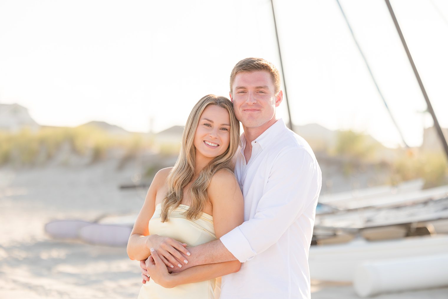 future husband and wife posing 