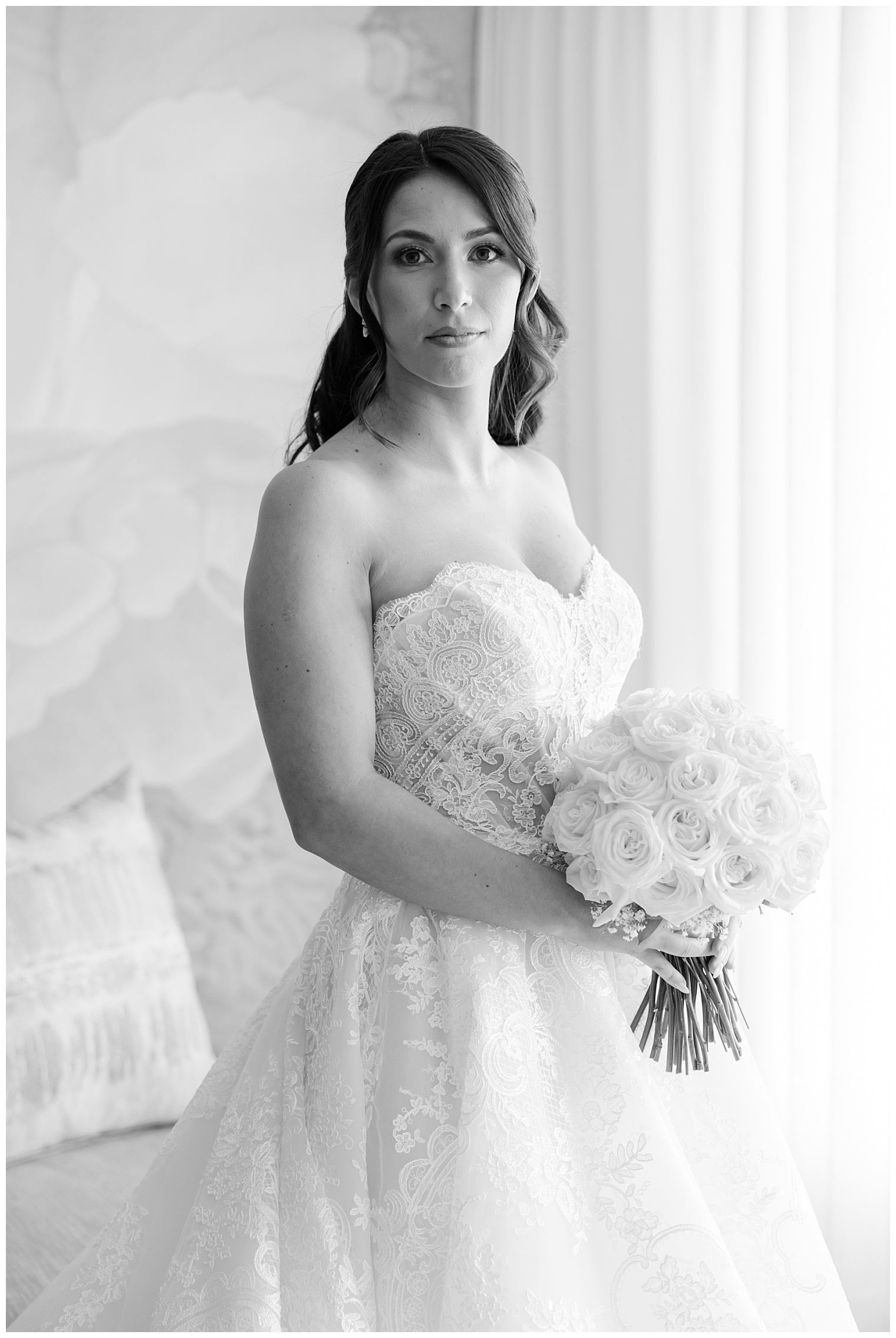 bride posing