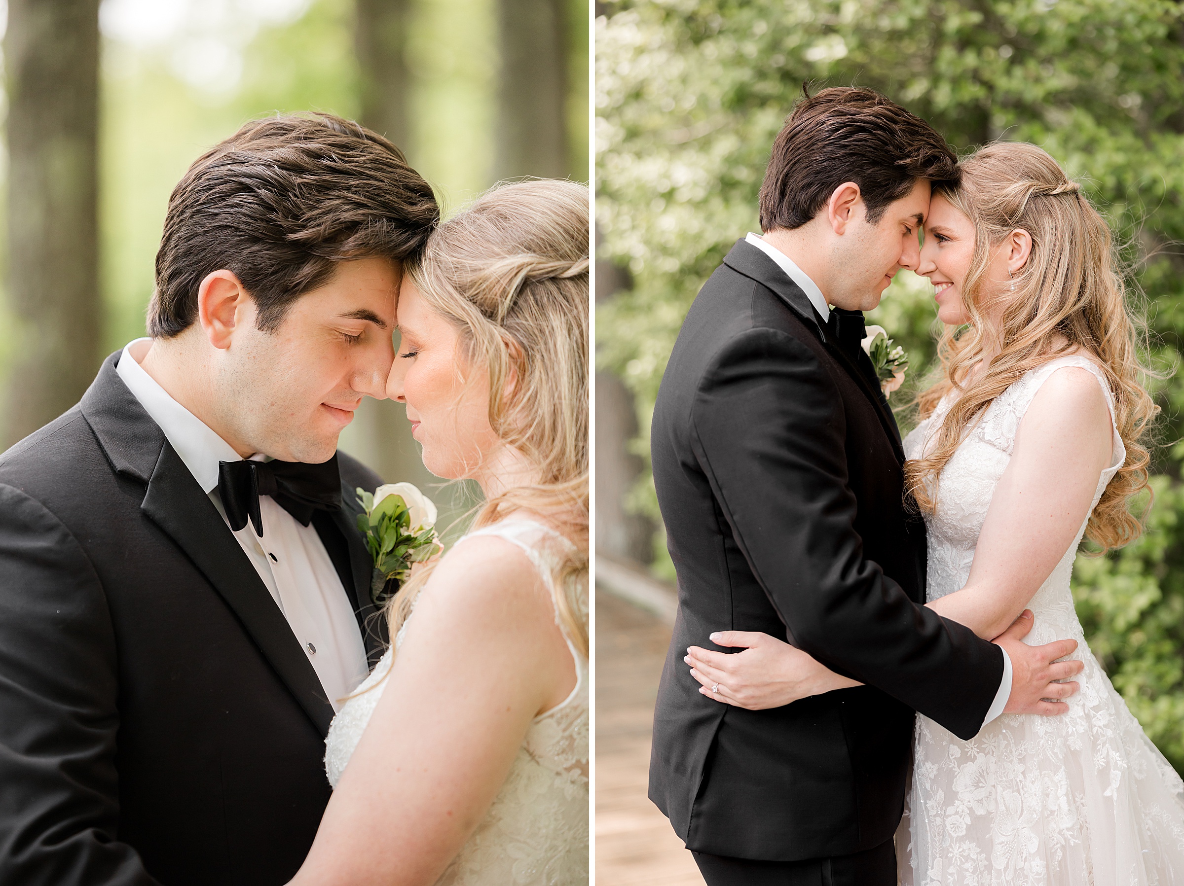 Bride and groom head to head