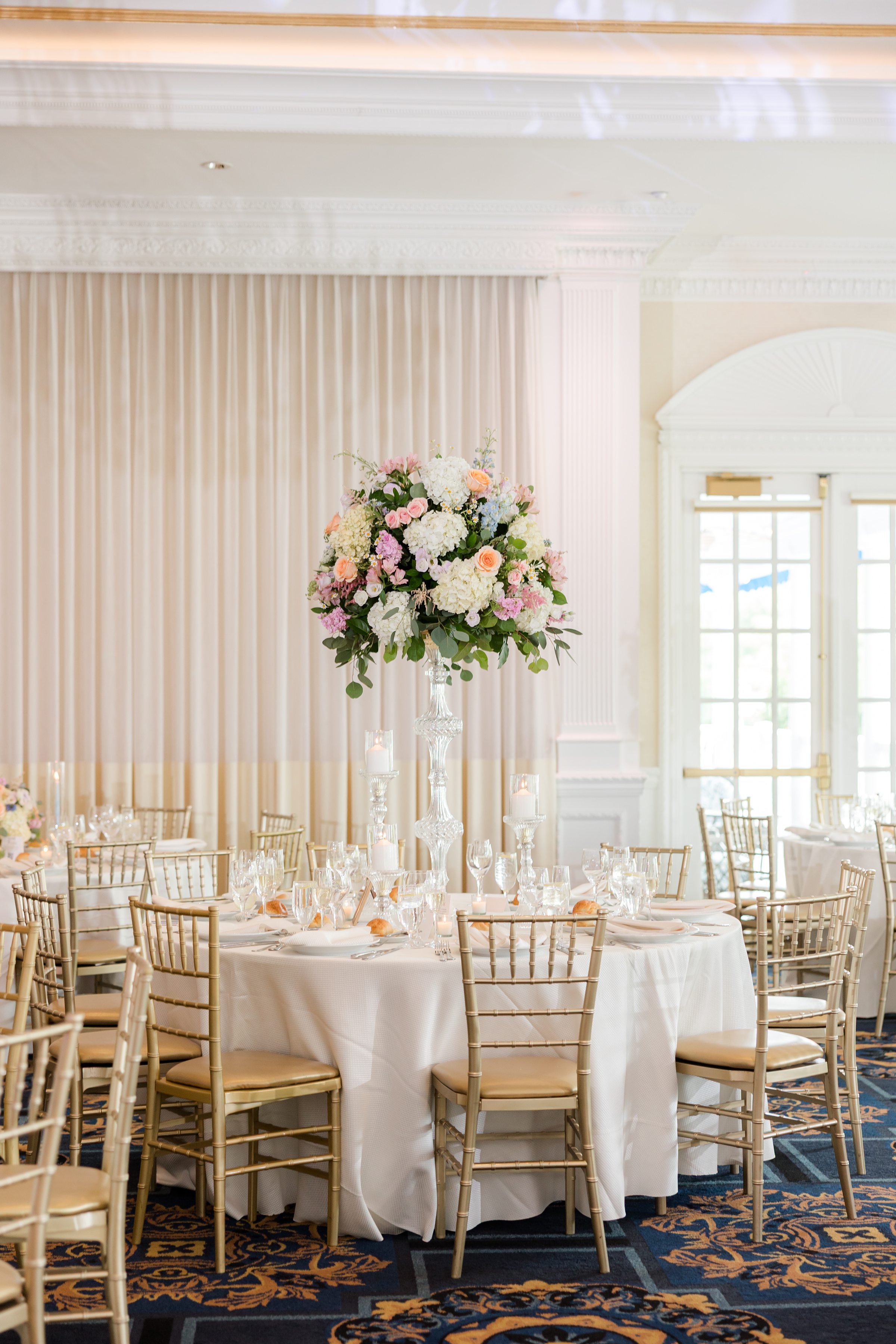 Reception details sign at Eagle Oaks Country Club