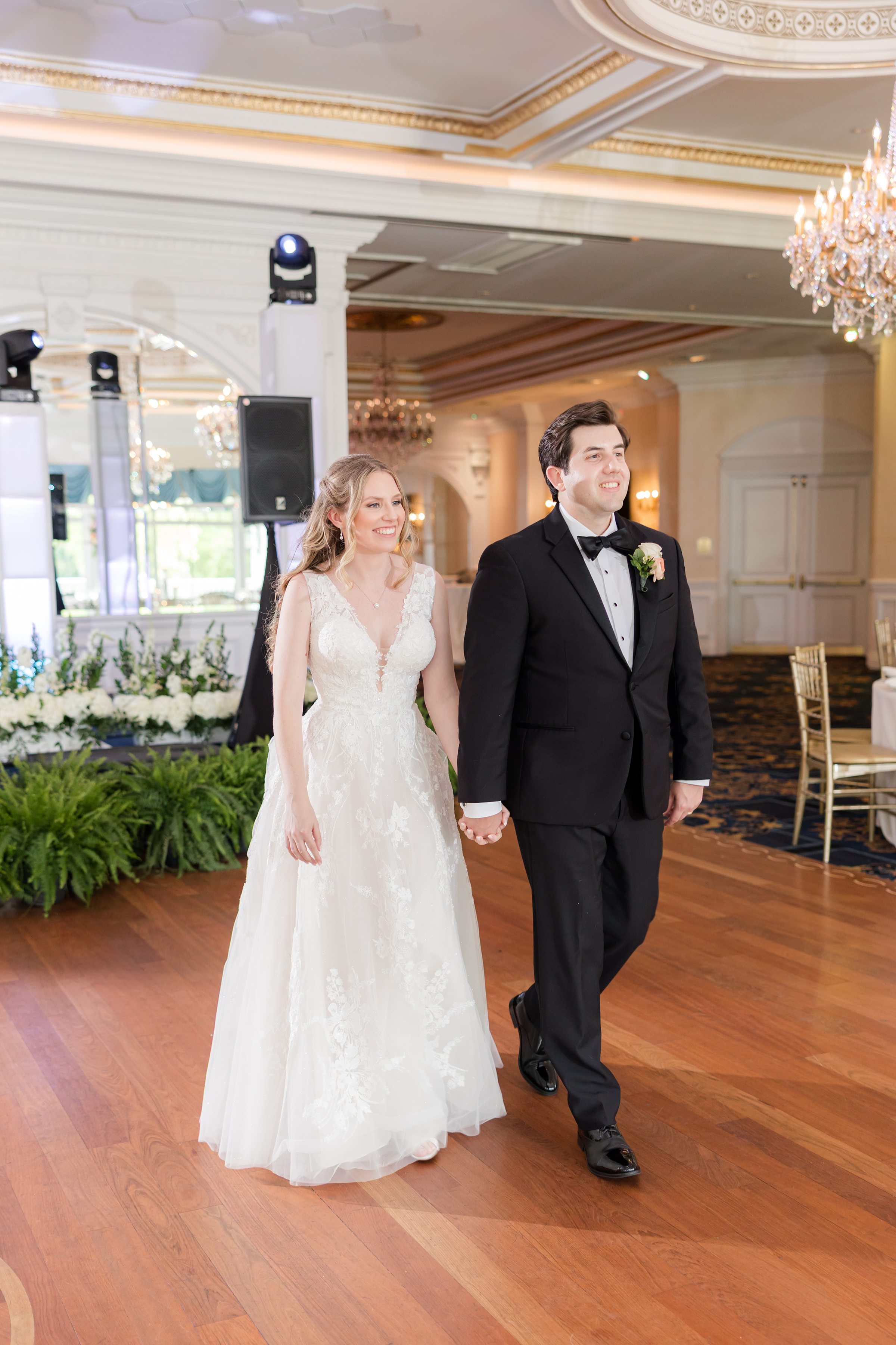 Bride and groom's ballroom reveal at Eagle Oaks Country Club