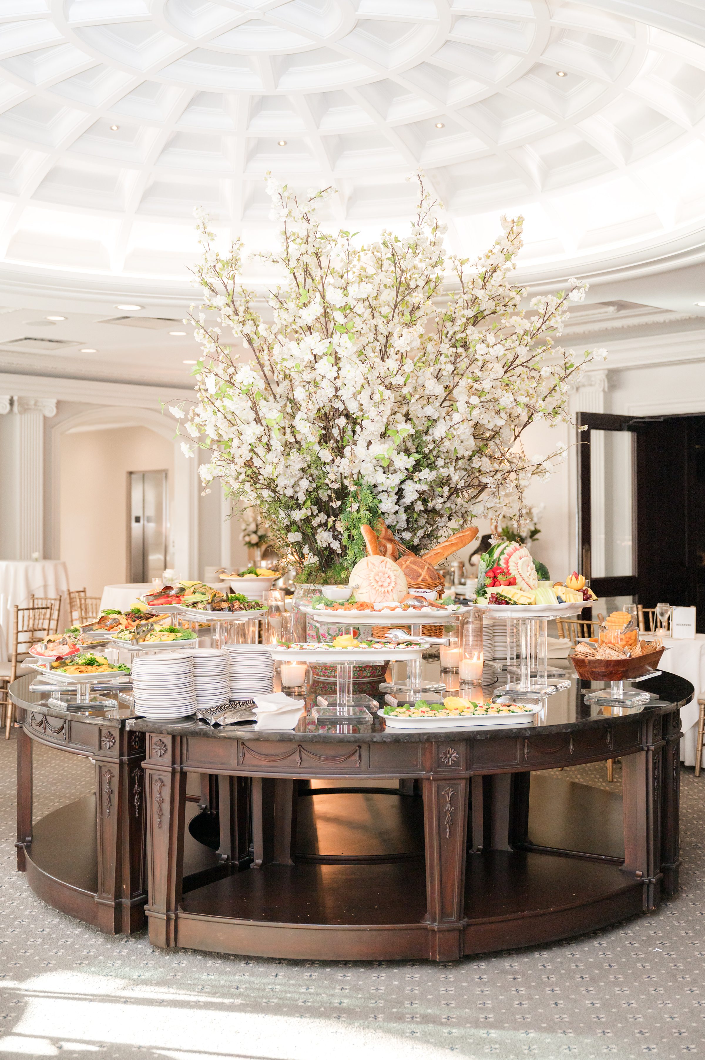Photo of snack station at the ballroom of Park Chateau ballroom